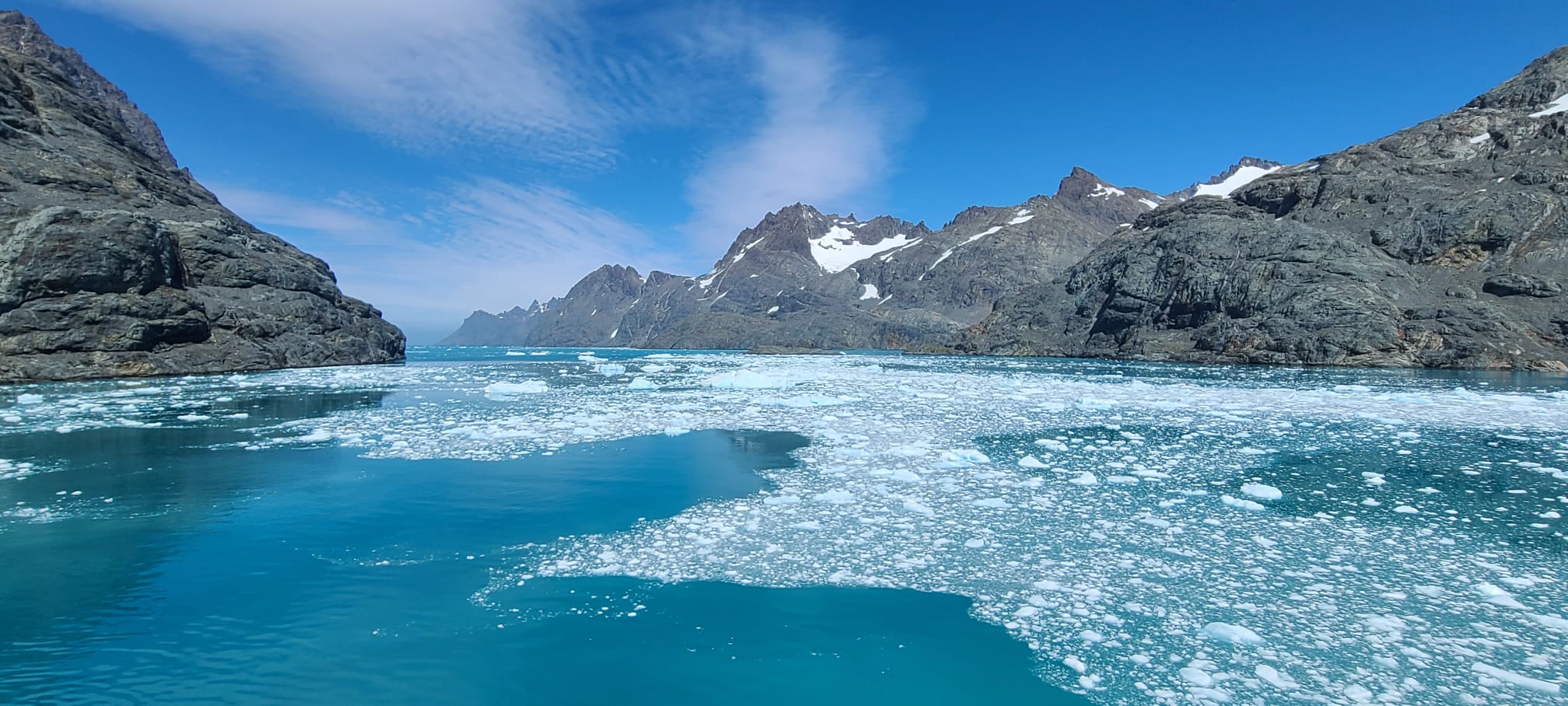 Ice on the water