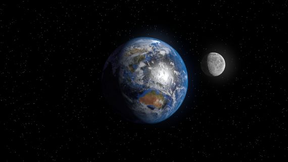 Earth and Moon