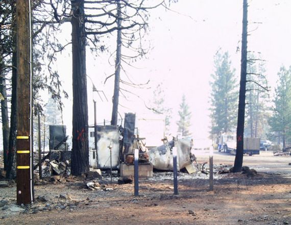 Bar K Restaurant after fire