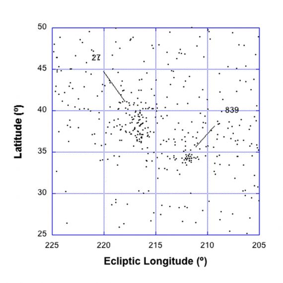 figure of 839 radiants using SETI's CAMS network.