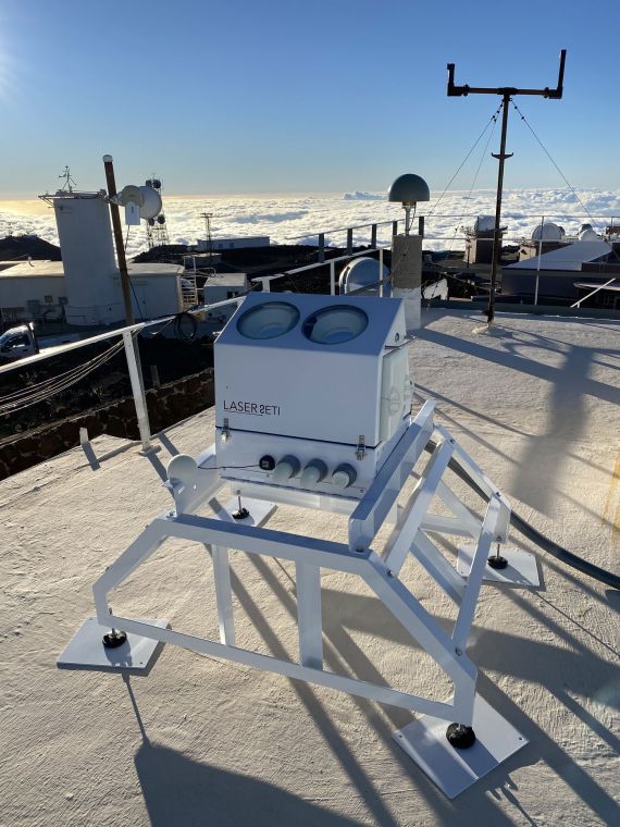 LaserSETI Installation at Haleakala.