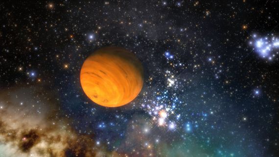 Illustration of a free-floating-planet