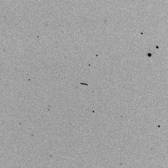 Kleť Observatory sees asteroid 2022 EB5, 13 minutes before impact. CREDIT: ESA
