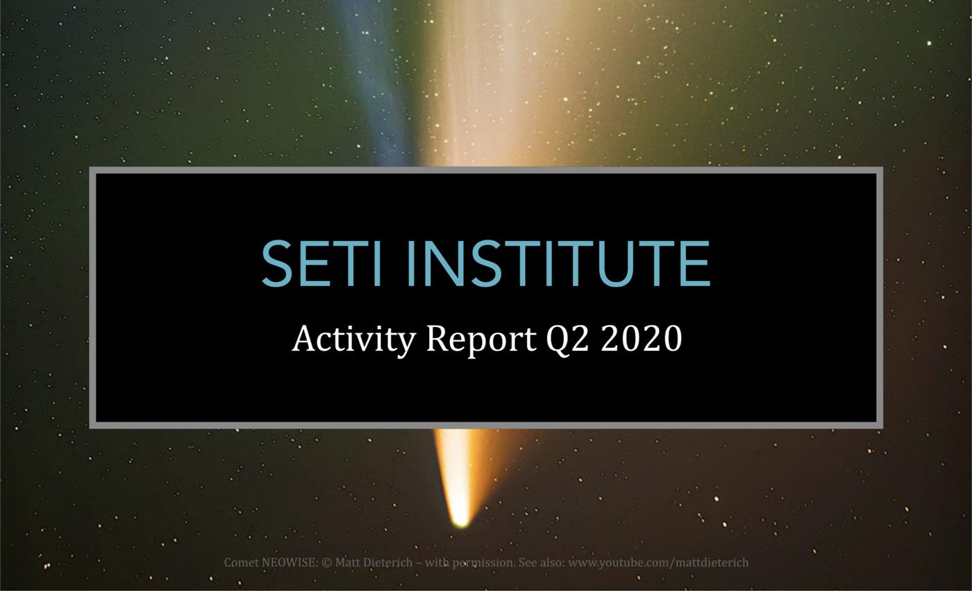 SETI Institute Activity Report Header