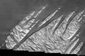 White Rock "finger' formations on Mars. 